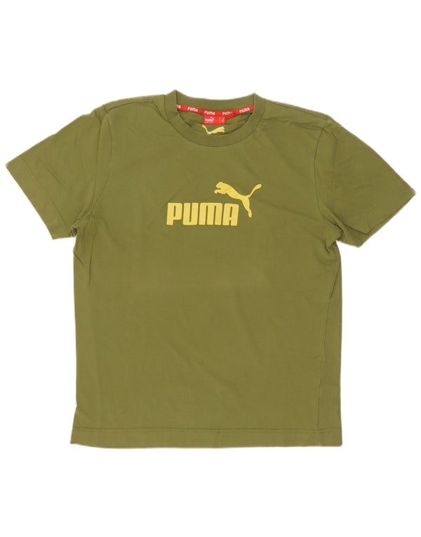 Puma Camiseta Masculina Graphic Top Verde Médio