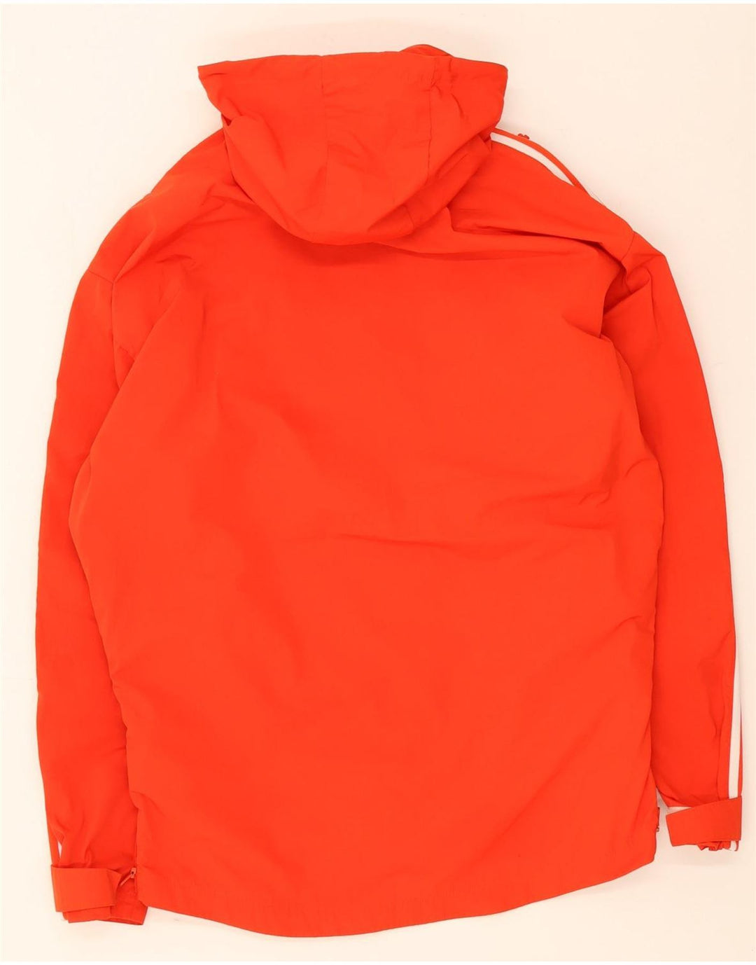 Adidas masculino pulôver com capuz jaqueta de chuva Reino Unido 36 pequeno laranja poliéster