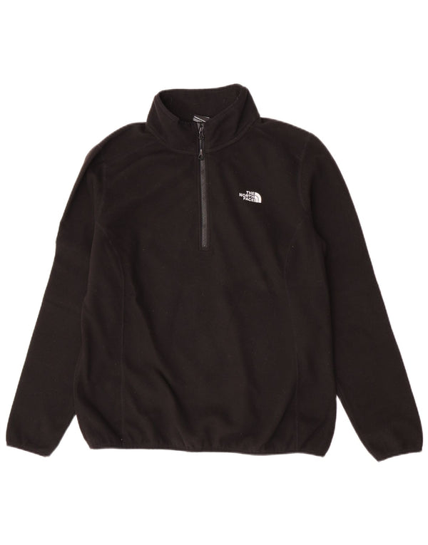 Suéter de lã feminino The North Face com zíper e gola UK 18 XL preto poliéster