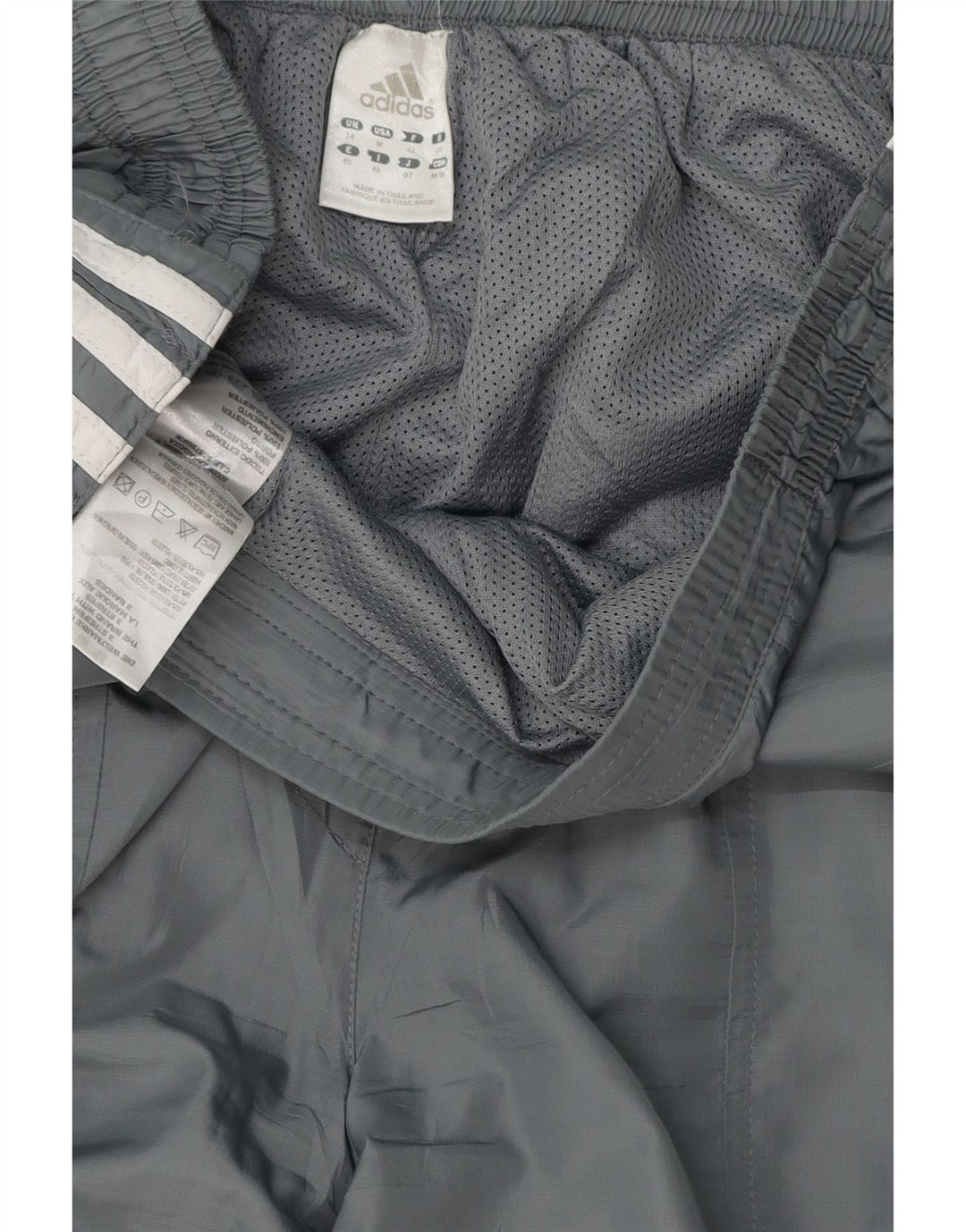 ADIDAS Calças de treino femininas Joggers UK 14 Grande Cinza Poliéster