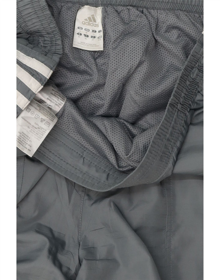 ADIDAS Calças de treino femininas Joggers UK 14 Grande Cinza Poliéster