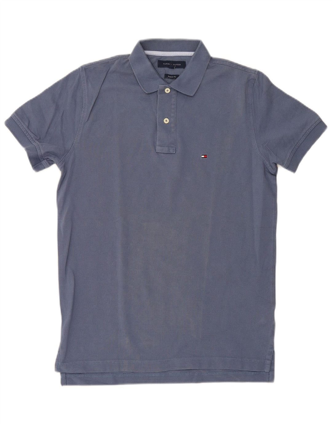 Camisa polo masculina Tommy Hilfiger Regular Fit pequena azul
