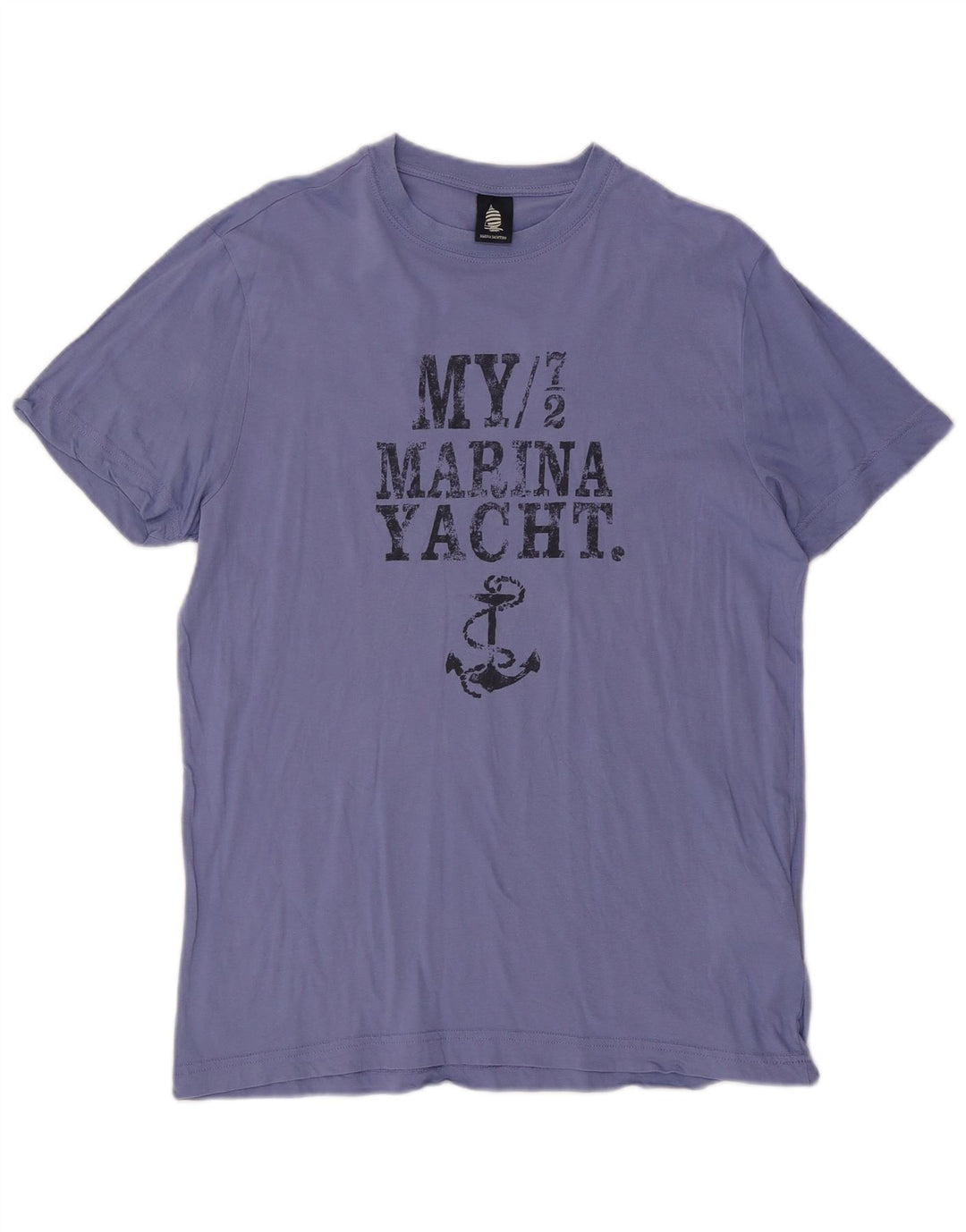 MARINA YACHTING Camiseta masculina gráfica Top XL algodão azul
