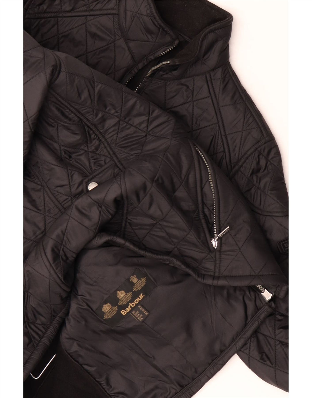 Jaqueta acolchoada feminina BARBOUR UK 16 grande preta