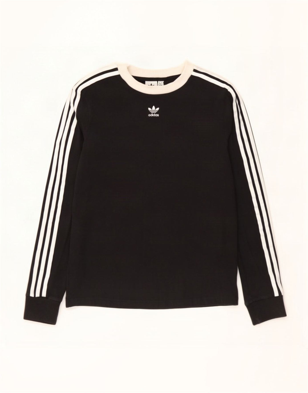 Adidas Mulher Top Manga Longa UK 12 Médio Preto