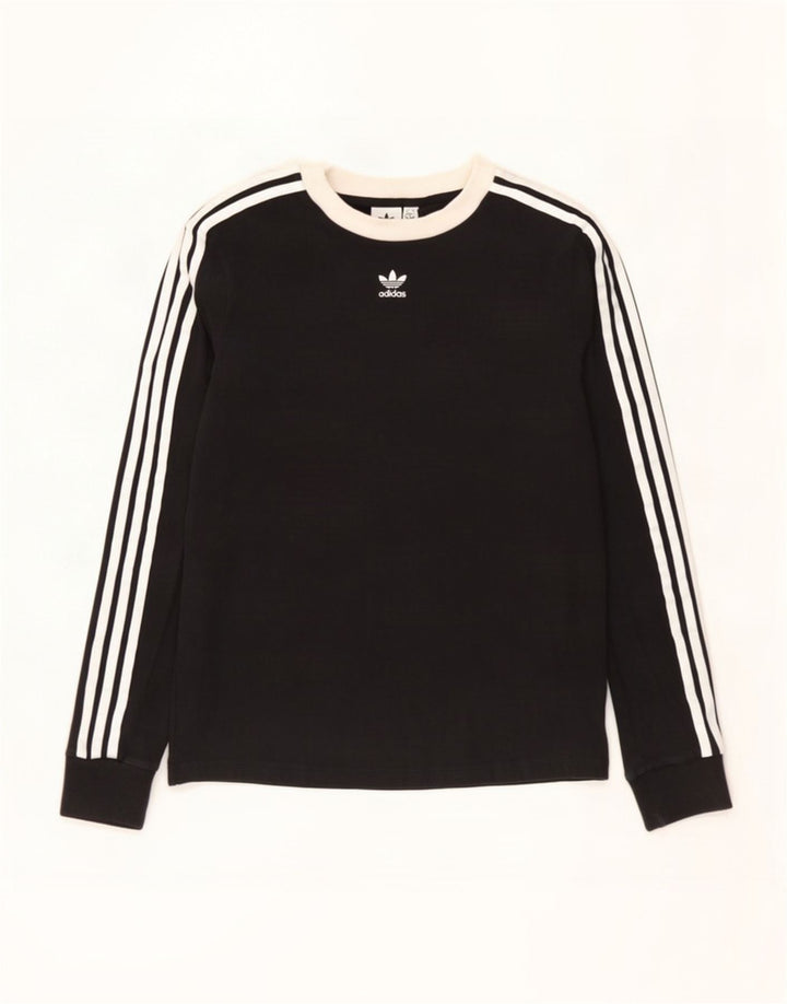 Adidas Mulher Top Manga Longa UK 12 Médio Preto