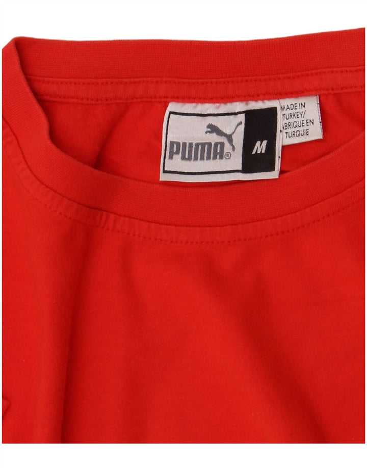 Puma Camiseta Masculina Graphic Top Médio Vermelho