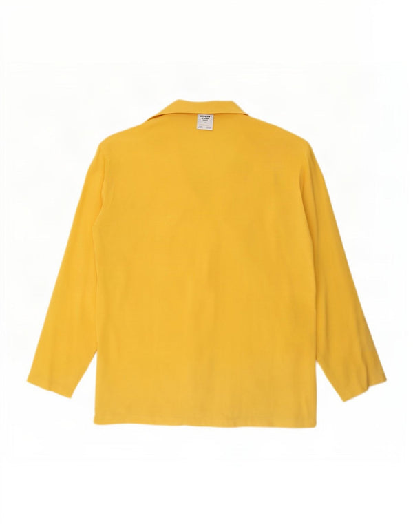 Camisa feminina ELENA MIRO UK 16 grande amarelo