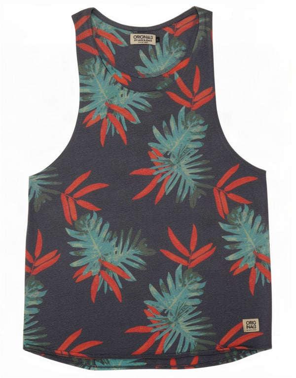Colete masculino Jack & Jones Top pequeno azul marinho floral