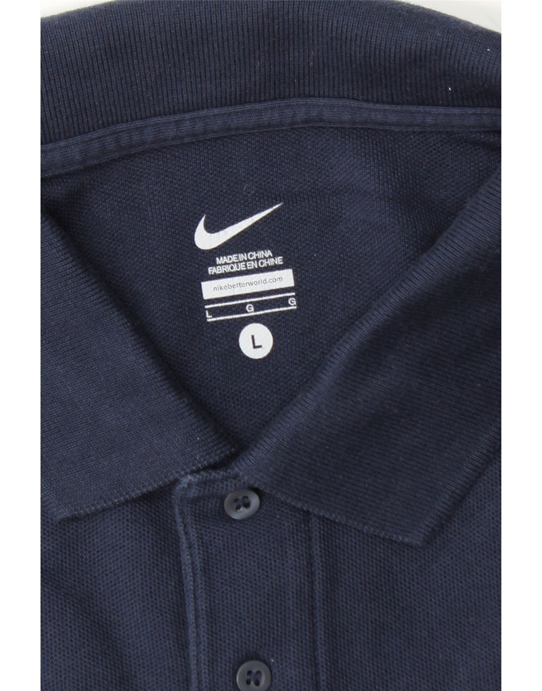 Camisa polo masculina NIKE grande algodão azul marinho