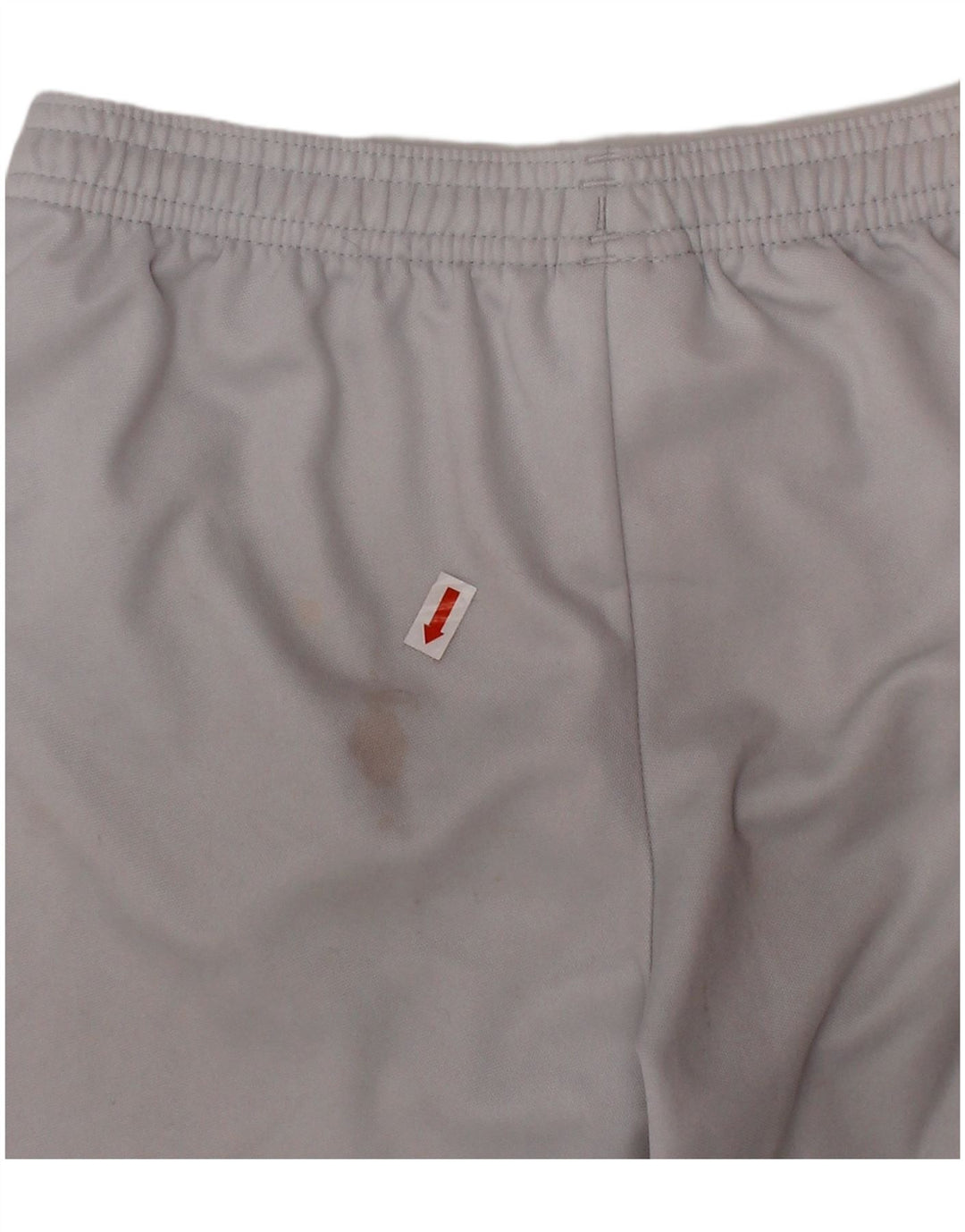 Shorts esportivos Adidas Climalite para meninos 9-10 anos branco poliéster