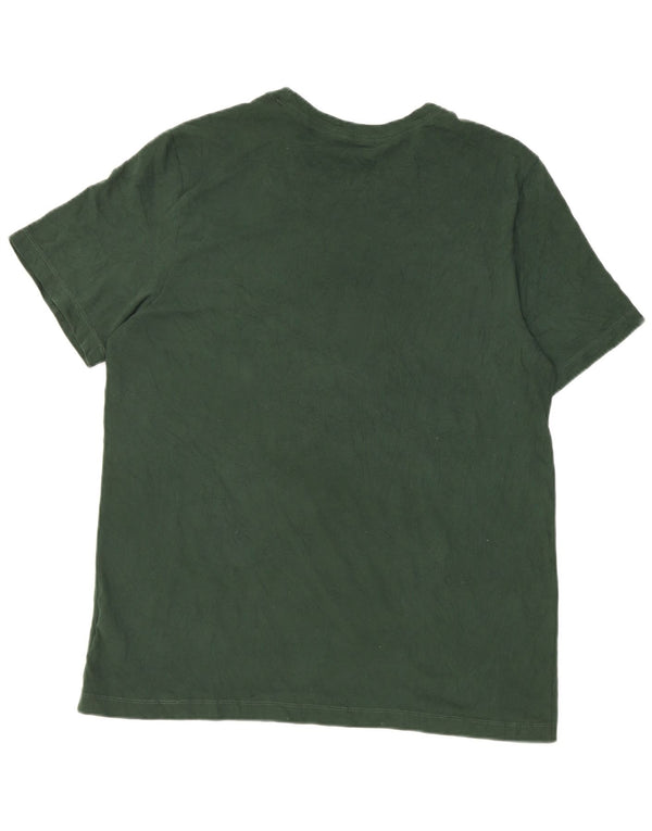 Camiseta Nike masculina Michigan State Spartans com estampa gráfica grande de algodão verde
