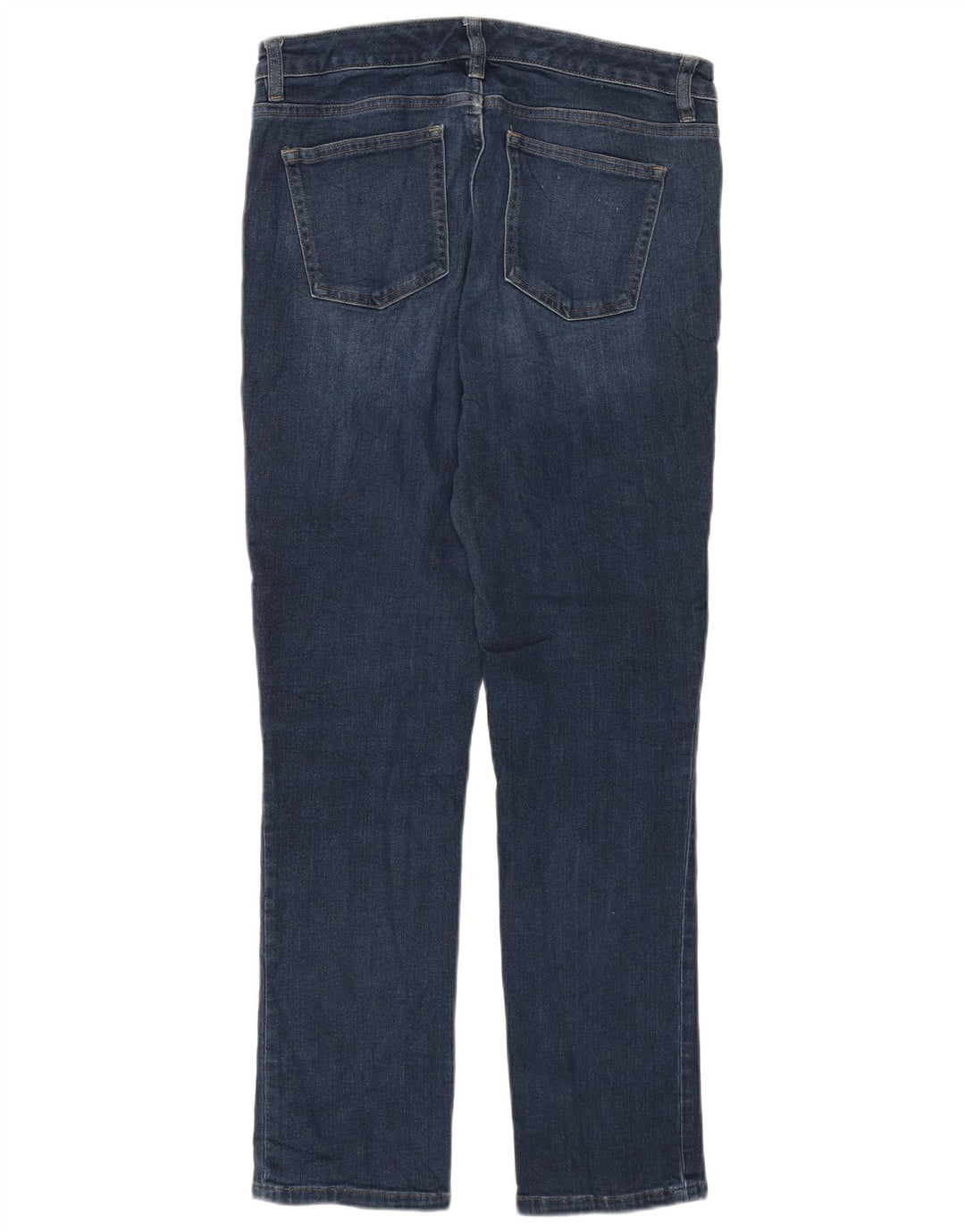 Calça feminina Chaps Petite Slim US 10 grande W32 L27 algodão azul