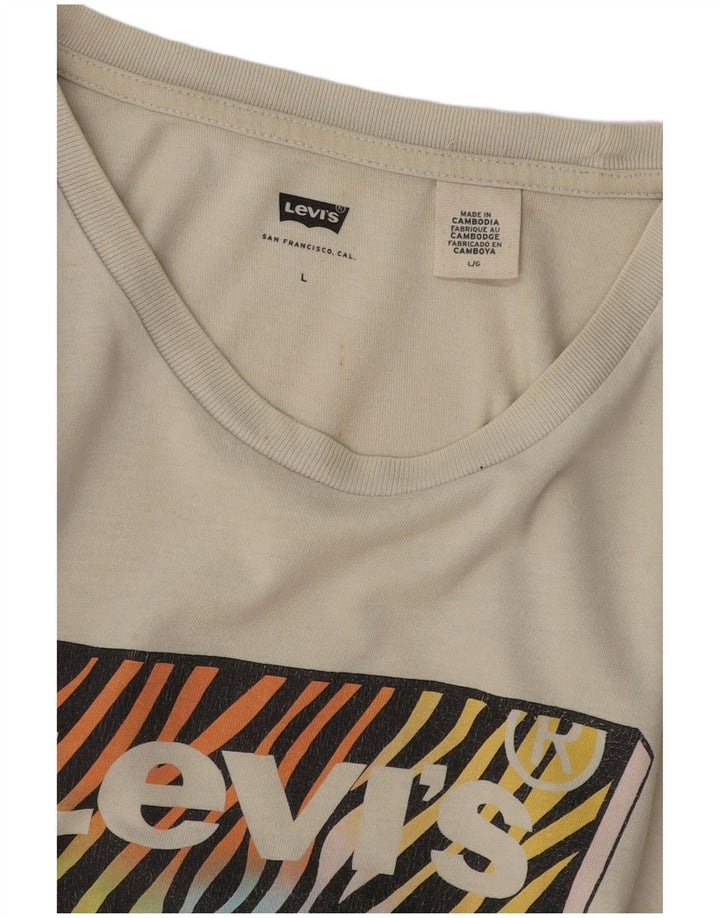 Camiseta gráfica masculina LEVI'S grande off white