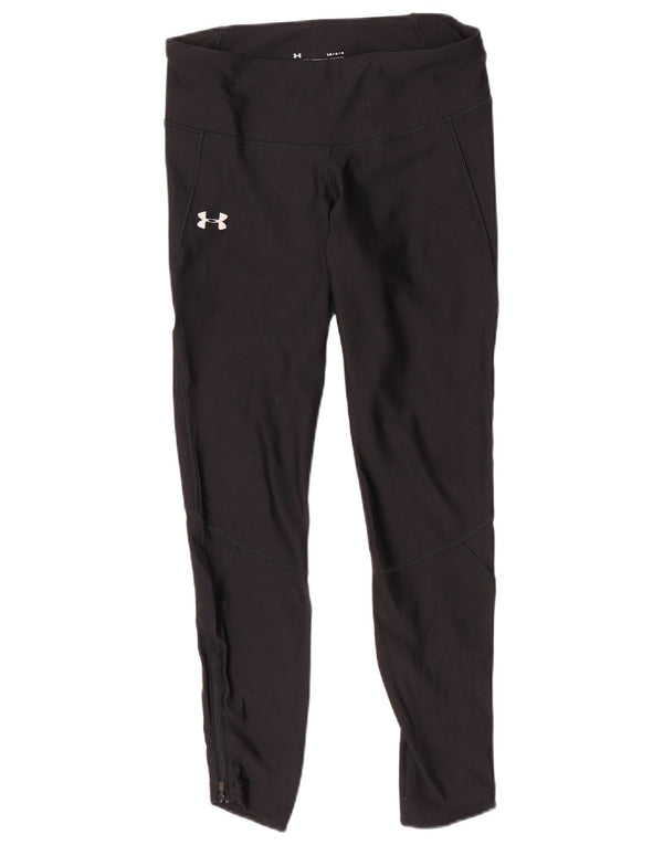 Under Armour Womens Heat Gear Leggings Reino Unido 14 Grande Preto