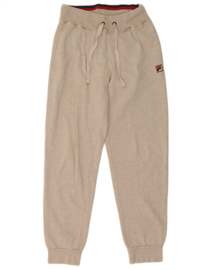 Calça de treino masculina Fila joggers pequeno algodão cinza