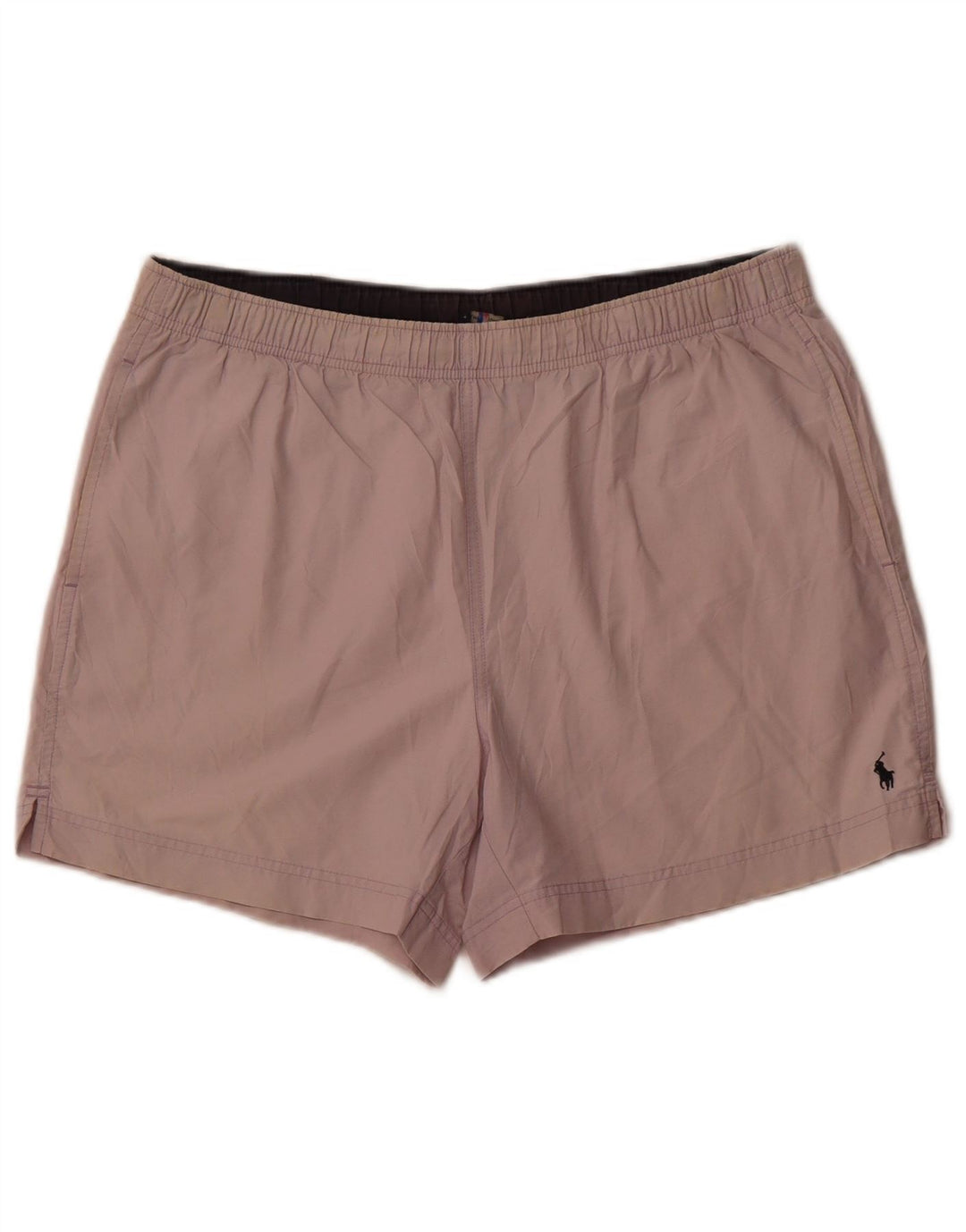 POLO RALPH LAUREN Shorts de natação masculino médio roxo algodão