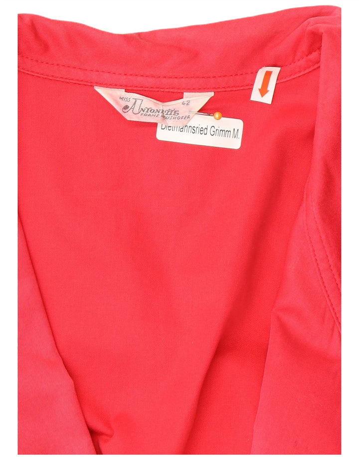 Suéter cardigã feminino vintage com peito duplo IT 42 rosa médio