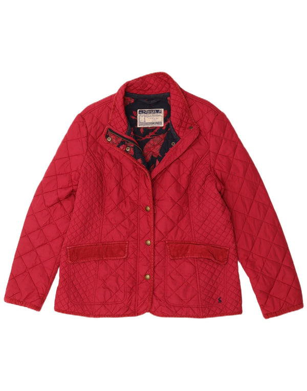 Jaqueta acolchoada feminina Joules UK 16 grande rosa
