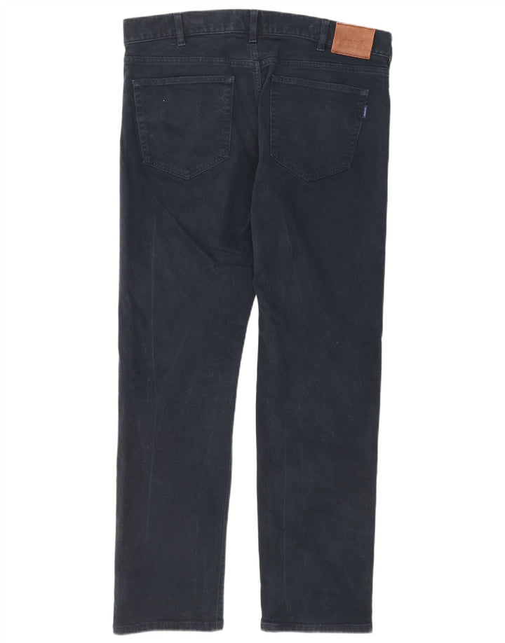 Jeans masculino Gant Regular Fit Straight W36 L32 Azul Marinho Algodão