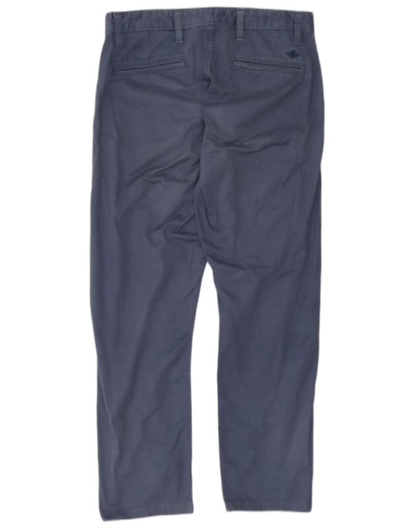 Calças Dockers masculinas retas Chino W31 L28 algodão azul