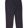 Calça masculina de terno reto Marks & Spencer W34 L29 poliéster azul marinho