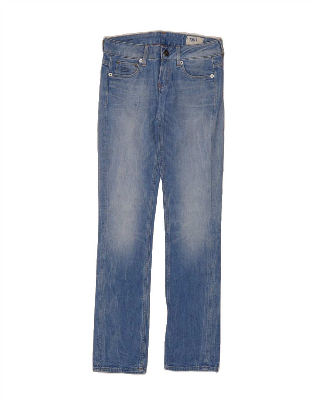 G-STAR Womens Straight Jeans W25 L32 Blue Cotton Vintage G-Star and Second-Hand G-Star from Messina Hembry 