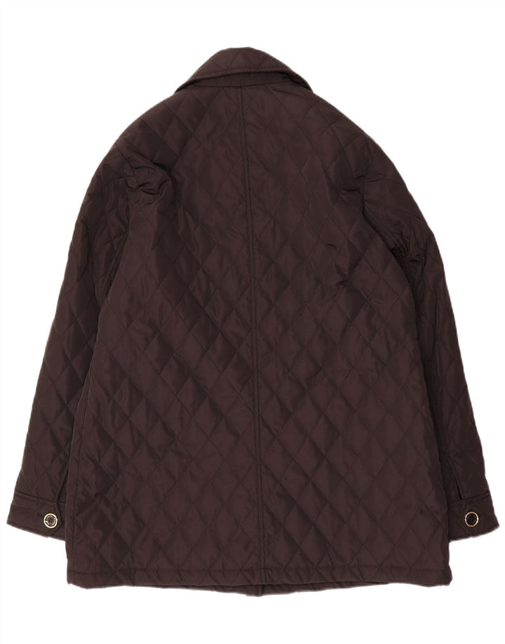 Sobretudo acolchoado feminino Michael Kors Reino Unido 16 grande poliéster preto