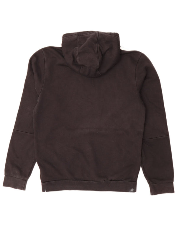 Adidas masculino gráfico moletom com capuz pequeno algodão preto