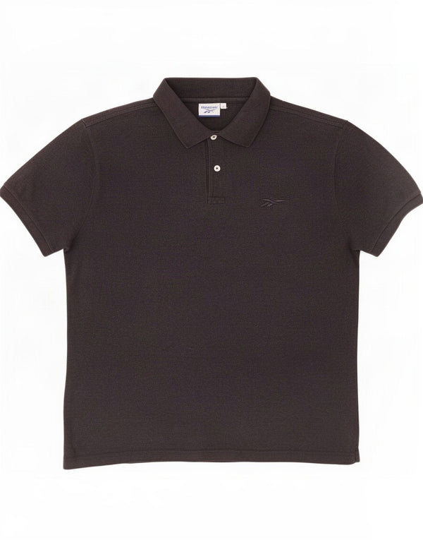 Camisa polo masculina Reebok médio azul marinho algodão
