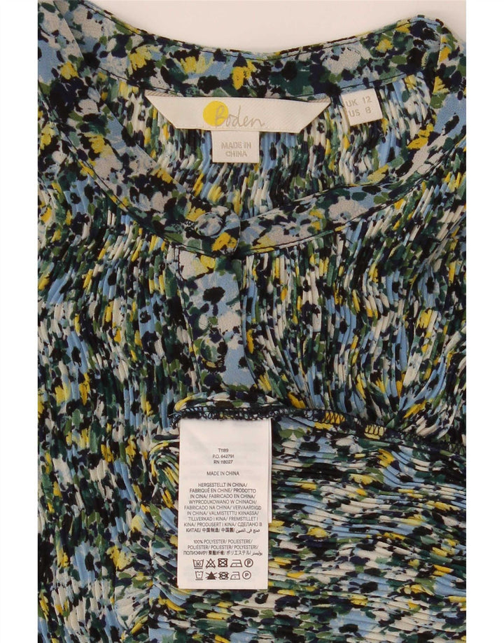 Blusa feminina Boden UK 12 poliéster floral multicolorido médio