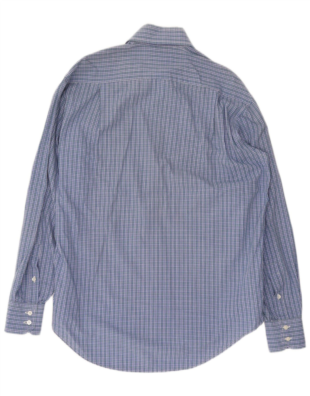 LUCIANO SOPRANI Camisa masculina grande xadrez azul
