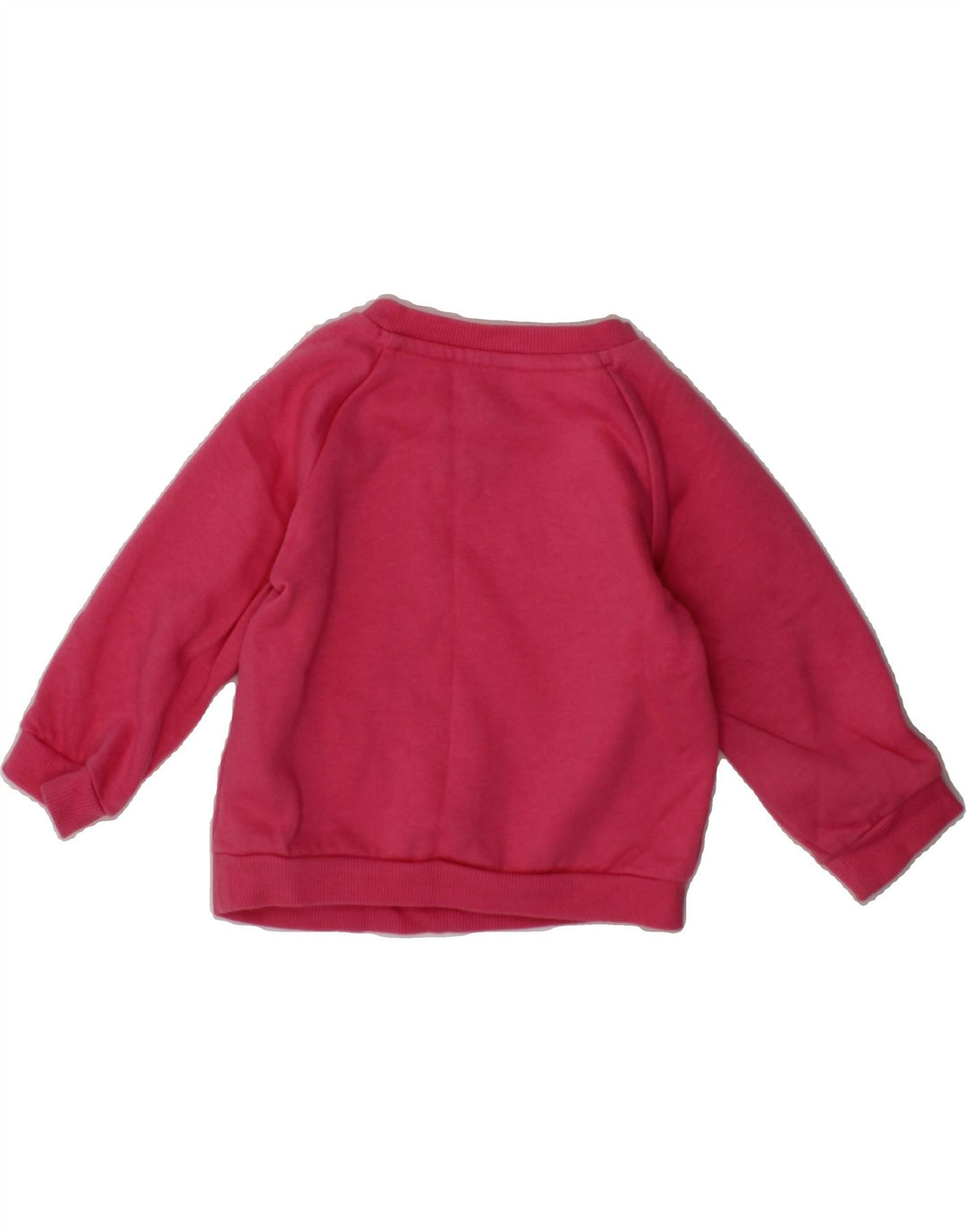 ADIDAS Baby Girls Graphic Sweatshirt Jumper 3-6 Months Pink Cotton Vintage Adidas and Second-Hand Adidas from Messina Hembry 