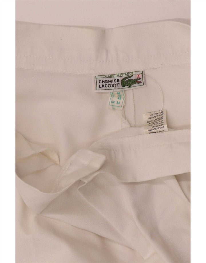 Shorts Lacoste Masculino Casual W30 Pequeno Poliéster Branco