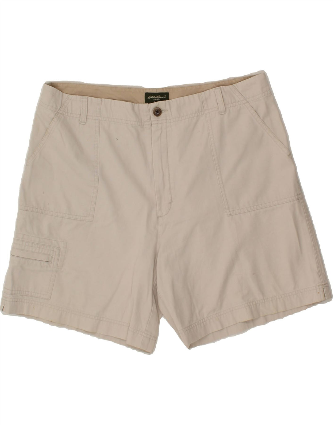 EDDIE BAUER Womens Cargo Shorts US 18 2XL W38  Beige Cotton Vintage Eddie Bauer and Second-Hand Eddie Bauer from Messina Hembry 