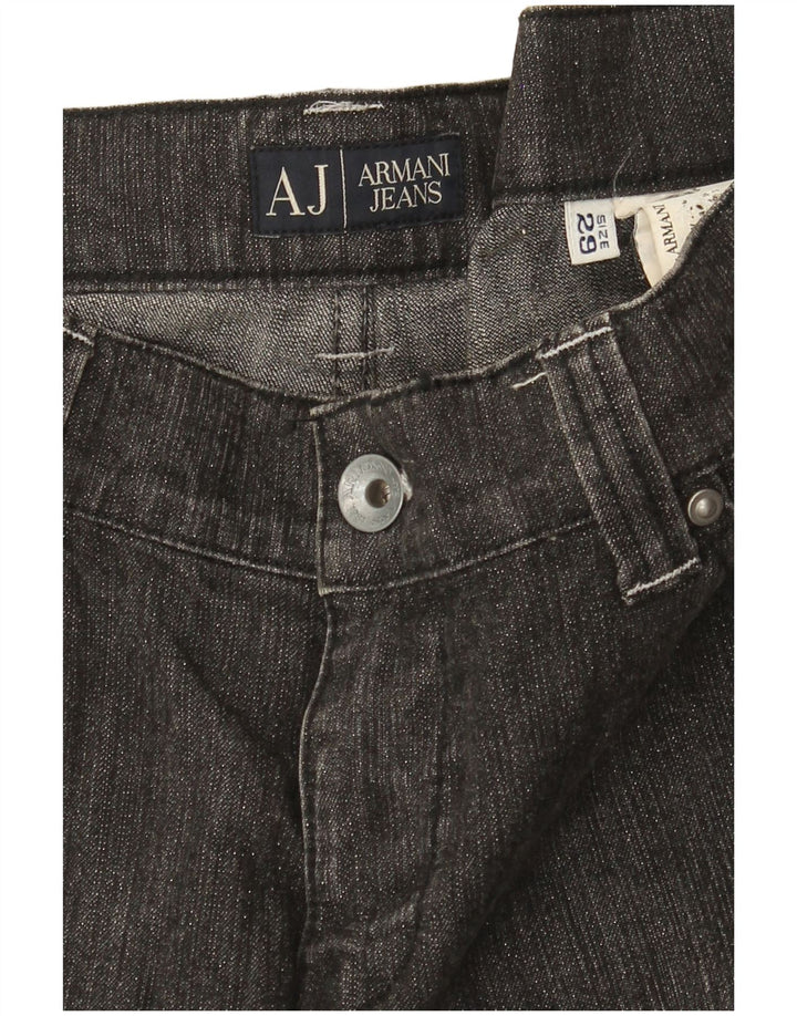 Jeans retos femininos Armani W29 L28 cinza