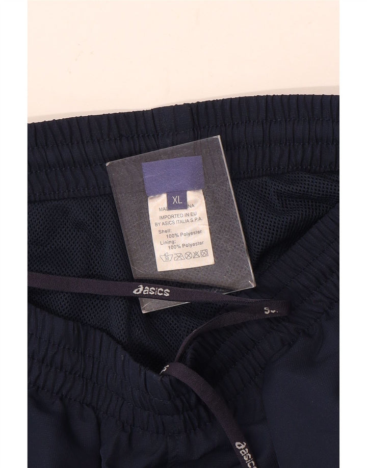 Calça de treino masculina Asics XL azul marinho poliéster