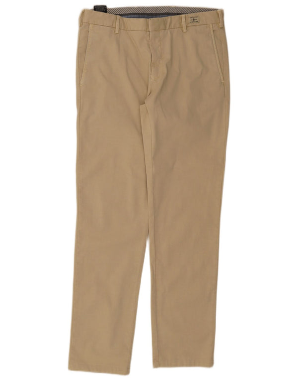 Tommy Hilfiger Calça Chino Masculina Reta W32 L34 Algodão Bege