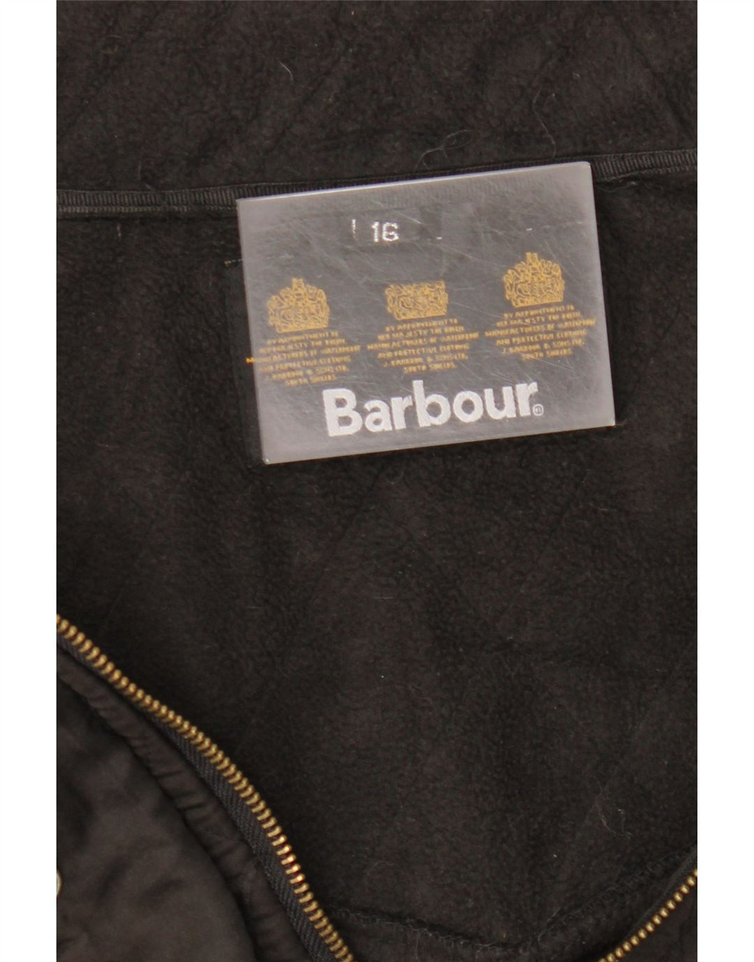 Jaqueta acolchoada feminina BARBOUR UK 16 grande preta
