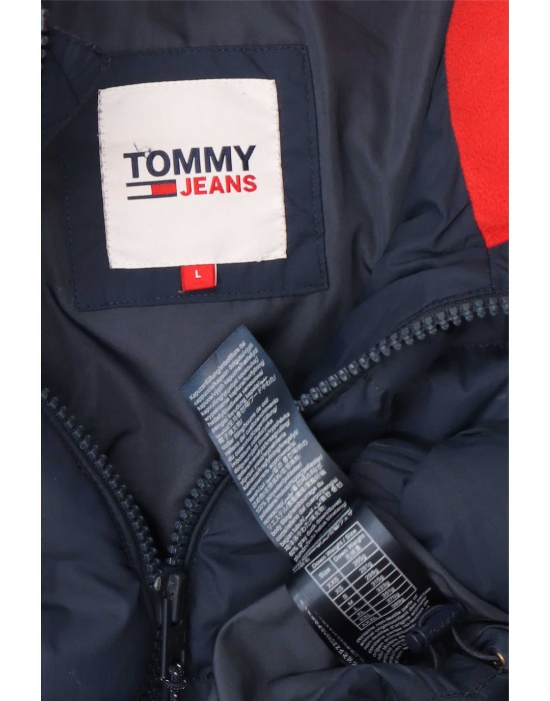 Jaqueta acolchoada masculina Tommy Hilfiger Regular Fit Reino Unido 40 grande azul marinho