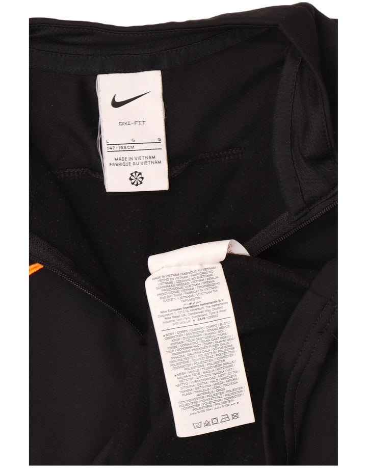 NIKE Boys Dri Fit Pullover Treino Top 12-13 Anos Grande Preto