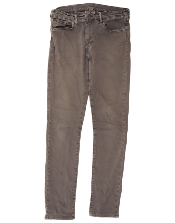 Jeans skinny masculino Levi's W32 L34 algodão cinza