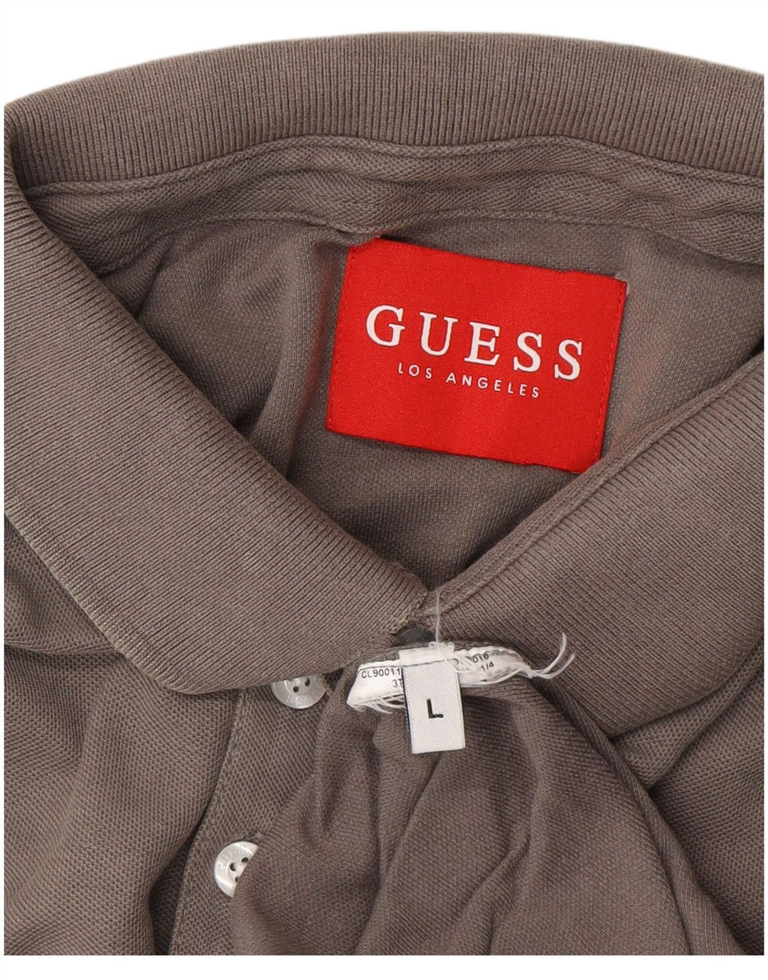 Camisa polo masculina GUESS grande cinza