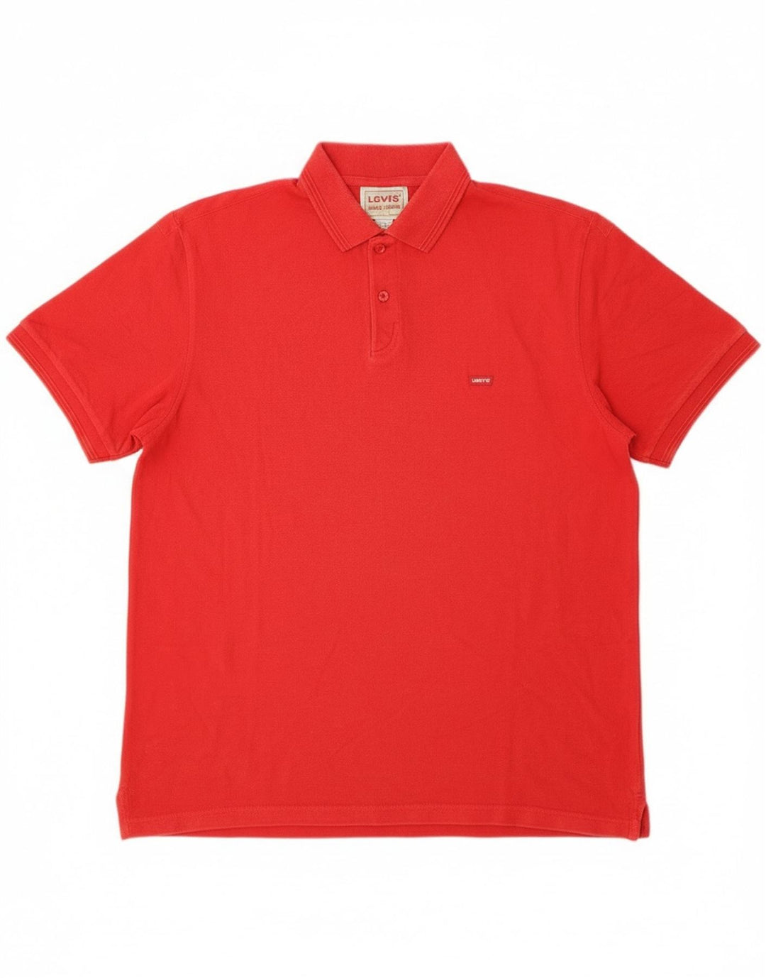 Camisa polo masculina Levi's grande algodão vermelho