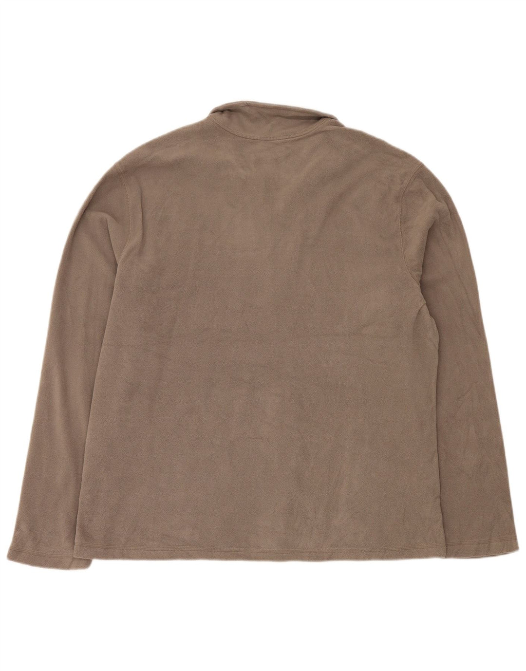 EDDIE BAUER Suéter masculino de lã com zíper e gola XL poliéster cinza