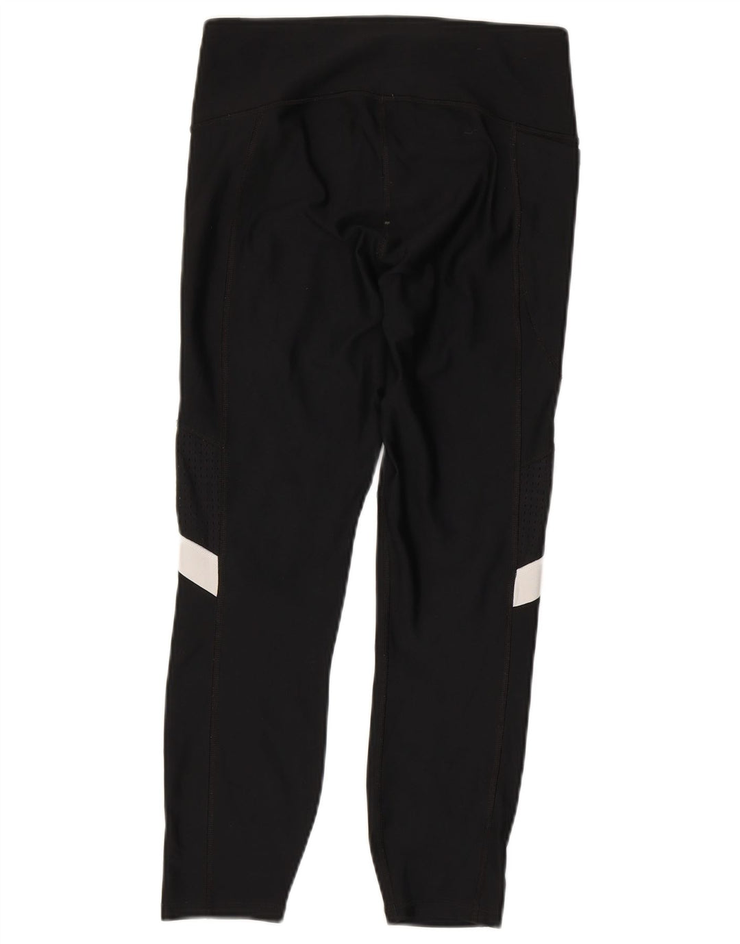 Under Armour Womens Crop Leggings UK 12 Médio Preto Colourblock Poliéster