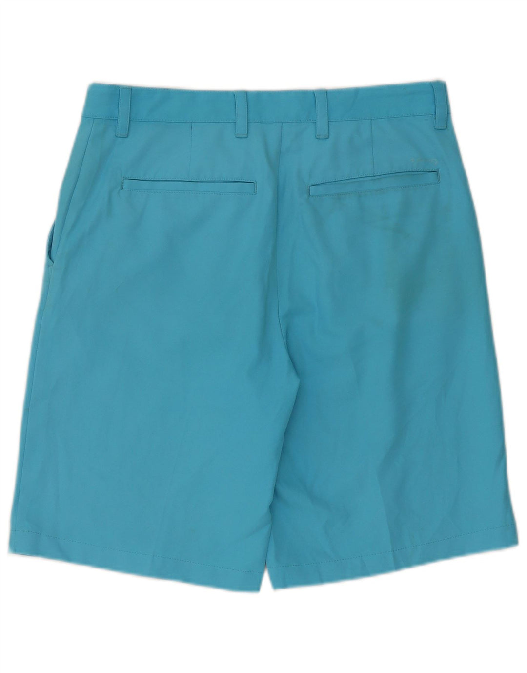 Izod Mens Chino Shorts W32 Poliéster Azul Médio
