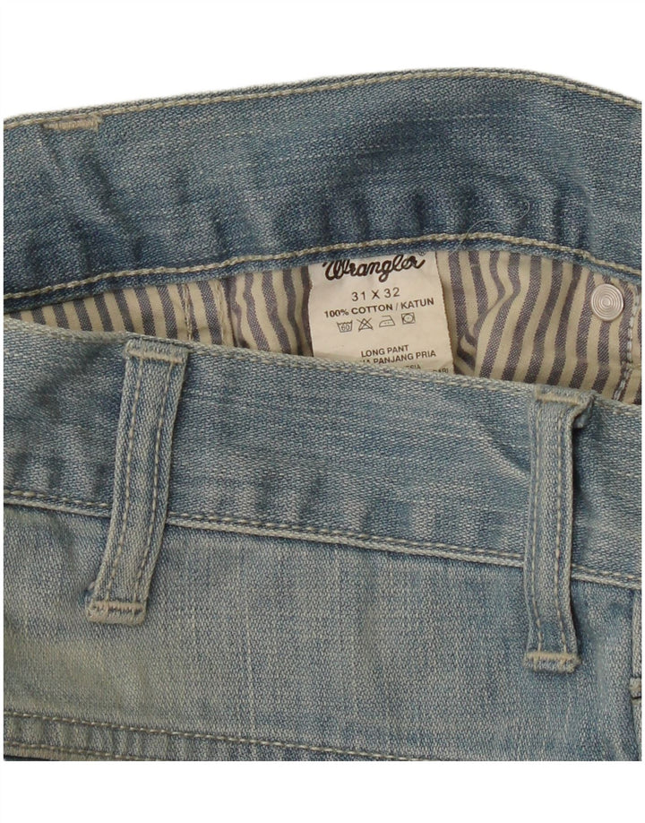 Jeans retos femininos Wrangler W31 L32 algodão azul