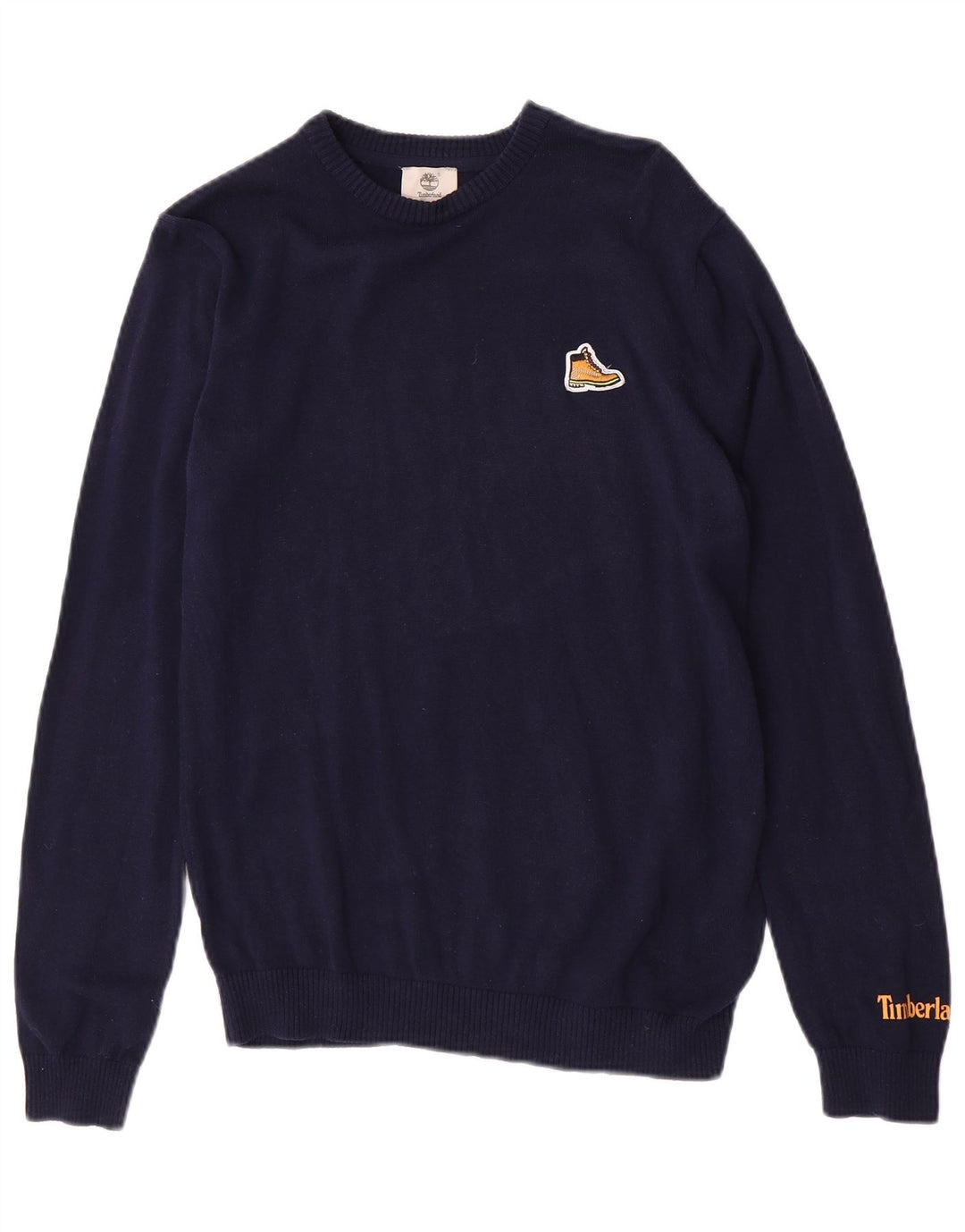 Suéter Timberland Boys com gola redonda 15-16 anos médio azul marinho