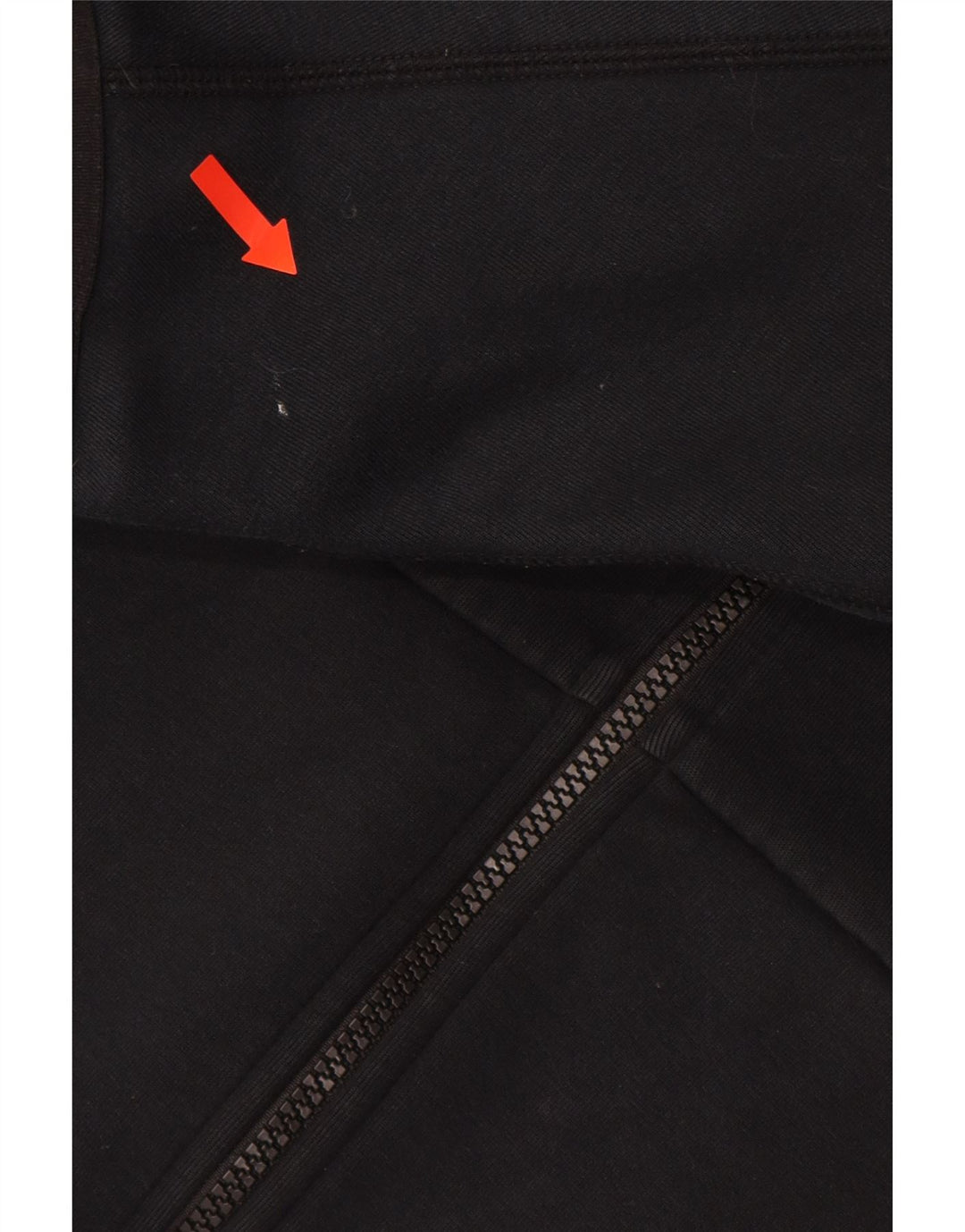 Suéter masculino Nike com capuz e zíper médio preto algodão